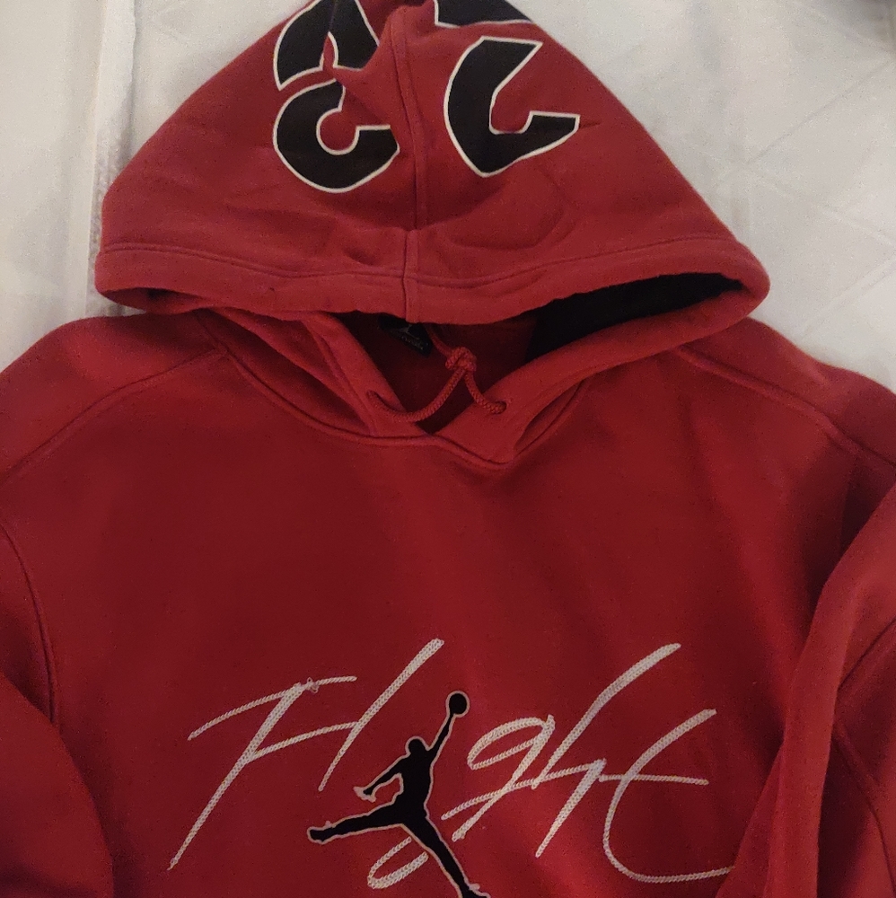 Air Jordan Flight 23 Red Hoodie Size L